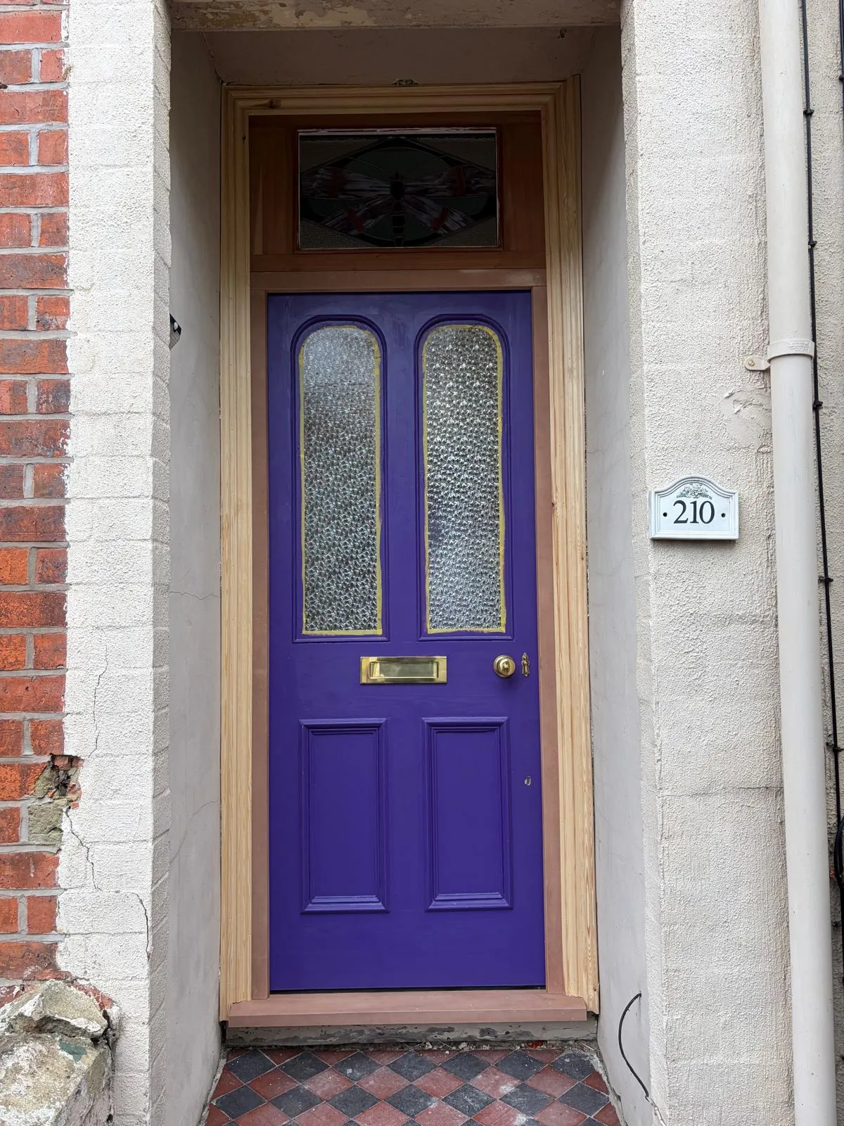 Front door and fan light - photo 2 of 3