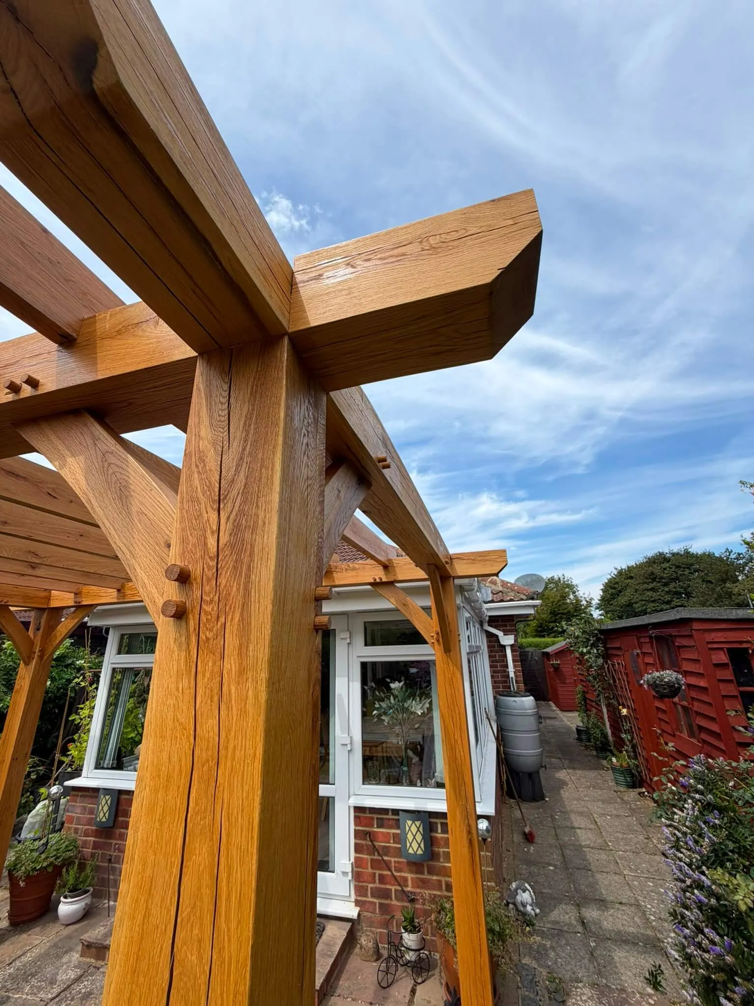 Green oak pergola - photo 2 of 8