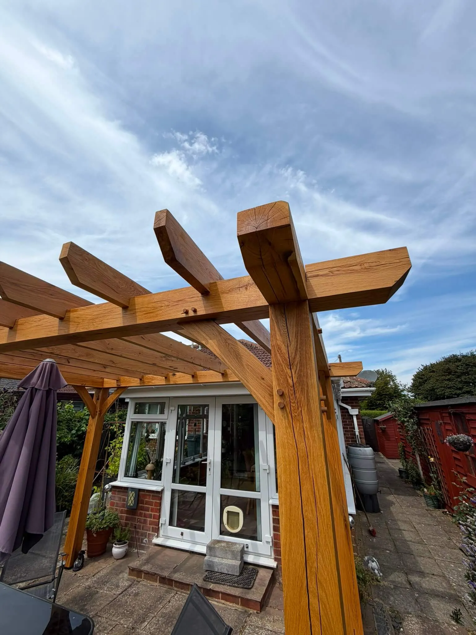 Green oak pergola - photo 3 of 8