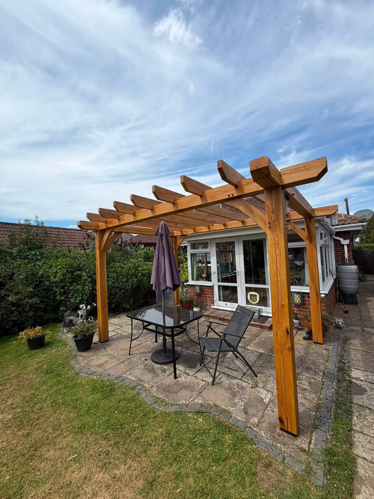 Green oak pergola - photo 4 of 8