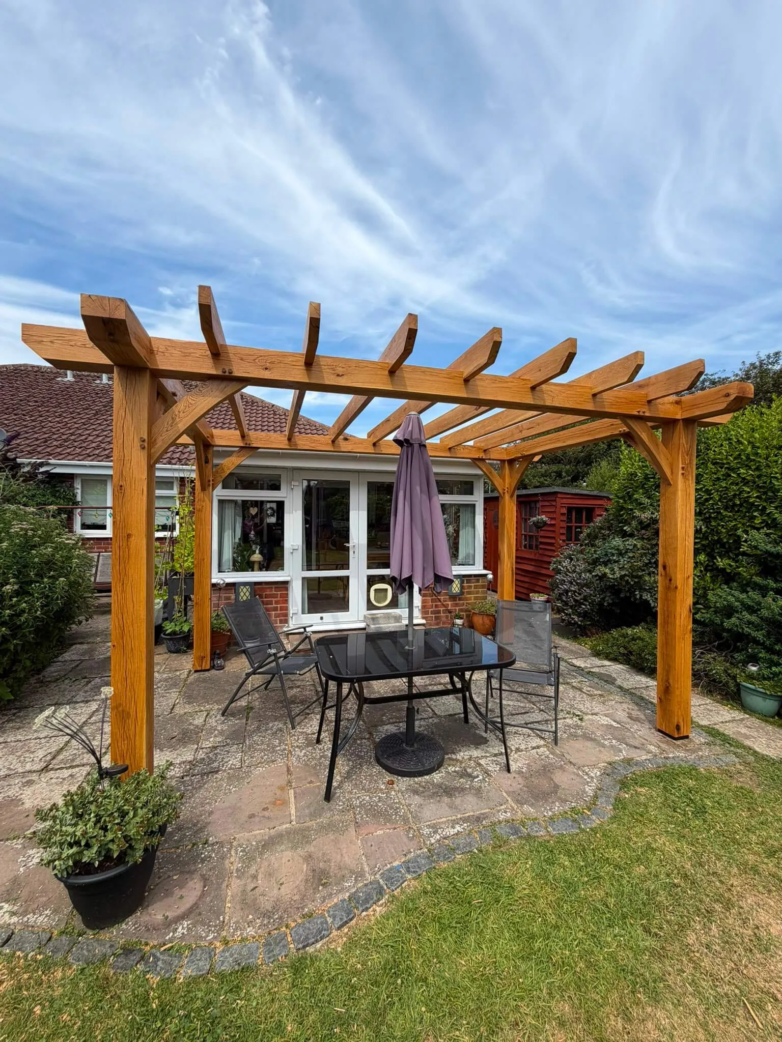 Green oak pergola - photo 5 of 8
