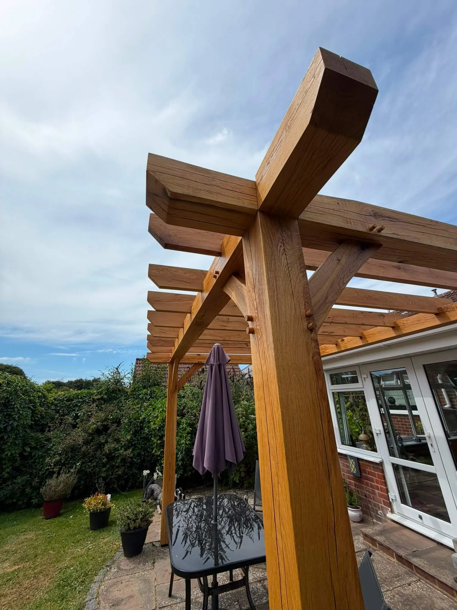 Green oak pergola - photo 6 of 8