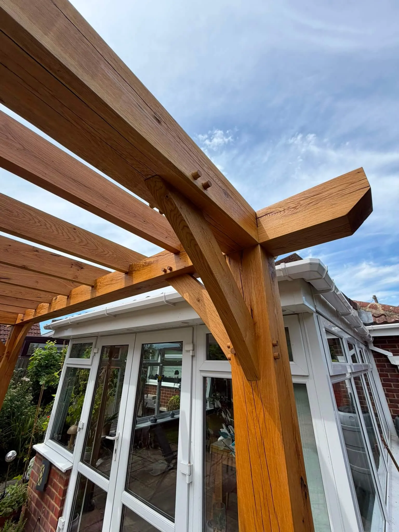 Green oak pergola - photo 7 of 8